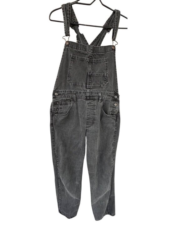 We The Free Pants - We The Free Baggy Boyfriend Denim Overalls Womens Medium Cross Back 100% Cotton